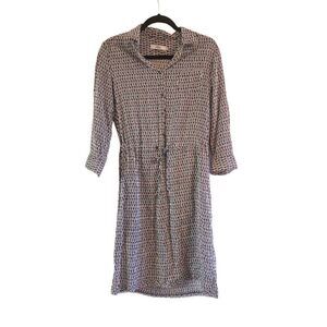 0039 Italy viscose shirt dress size xs